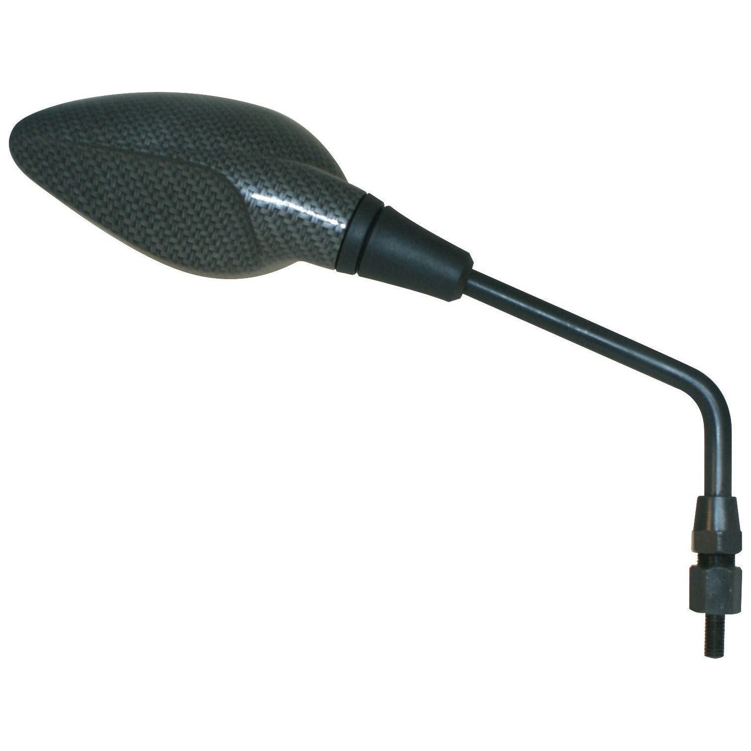 FAR RETROVISORE DESTRO UNIVERSALE A MANUBRIO RACING NERO SPECCHIETTO MOTO DX