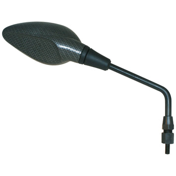 FAR UNIVERSAL HANDLEBAR RIGHT MIRROR RACING BLACK MOTORCYCLE MIRROR