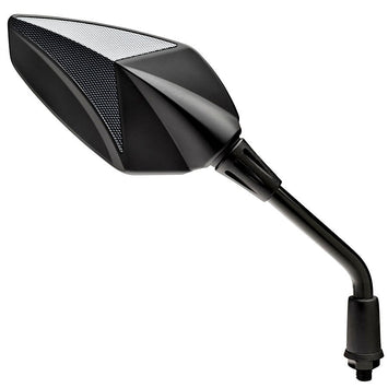 FAR UNIVERSAL RIGHT HANDLEBAR RACING REAR VIEW MIRROR - CARBON LOOK
