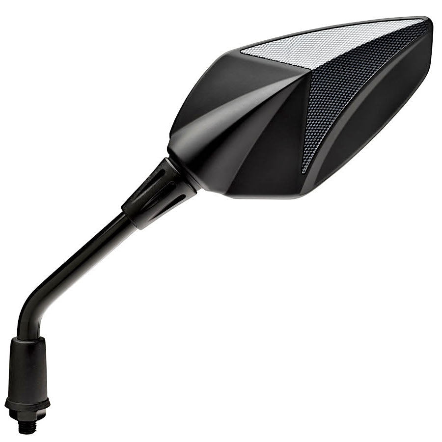 FAR UNIVERSAL LEFT HANDLEBAR RACING REAR VIEW MIRROR - CARBON LOOK