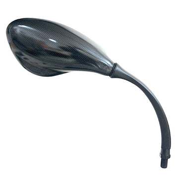 FAR UNIVERSAL RIGHT HANDLEBAR MIRROR - CARBON LOOK MOTORCYCLE SPARE PART