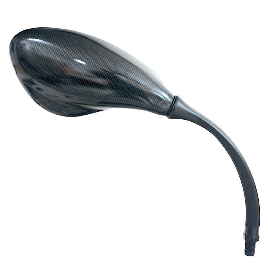 FAR SPECCHIO RETROVISORE DESTRO UNIVERSALE MANUBRIO - CARBON LOOK RICAMBIO MOTO