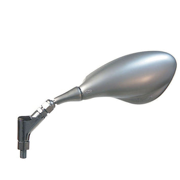 FAR UNIVERSAL LEFT HANDLEBAR MIRROR - SATIN CHROME MOTORCYCLE KIT