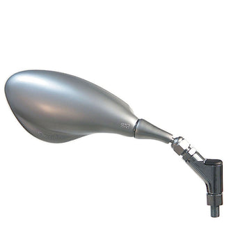 FAR UNIVERSAL RIGHT HANDLEBAR MIRROR - SATIN CHROME MOTORCYCLE KIT