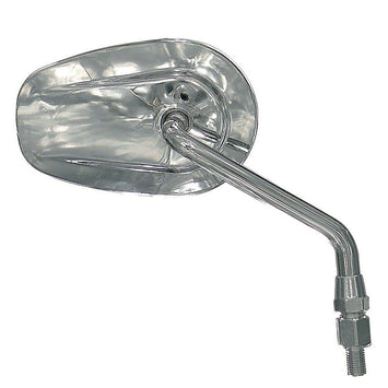 FAR UNIVERSAL RIGHT MIRROR ROAD HANDLEBAR CHROME SHORT ROD MOTORCYCLE RH