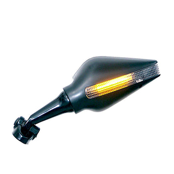 FAR UNIVERSAL LEFT MIRROR VIPER SNAKE RACING WITH LED INDICATOR MOTORCYCLE