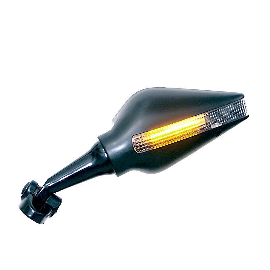 FAR UNIVERSAL LEFT MIRROR VIPER SNAKE RACING WITH LED INDICATOR MOTORCYCLE