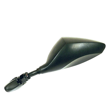 FAR UNIVERSAL LEFT MIRROR FOR FAIRED MOTORCYCLES BLACK LEFT MIRROR