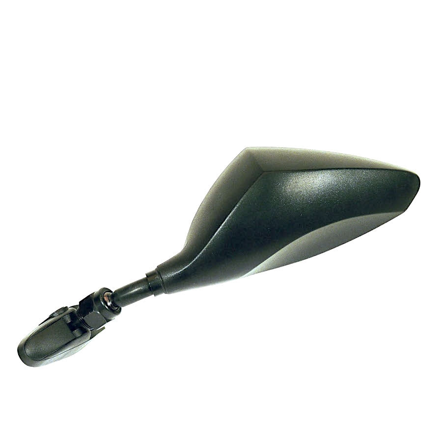 FAR UNIVERSAL LEFT MIRROR FOR FAIRED MOTORCYCLES BLACK LEFT MIRROR