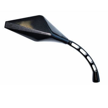 FAR UNIVERSAL RACING REAR VIEW MIRROR RIGHT CARBON LOOK SIDE MOTORCYCLE MIRROR
