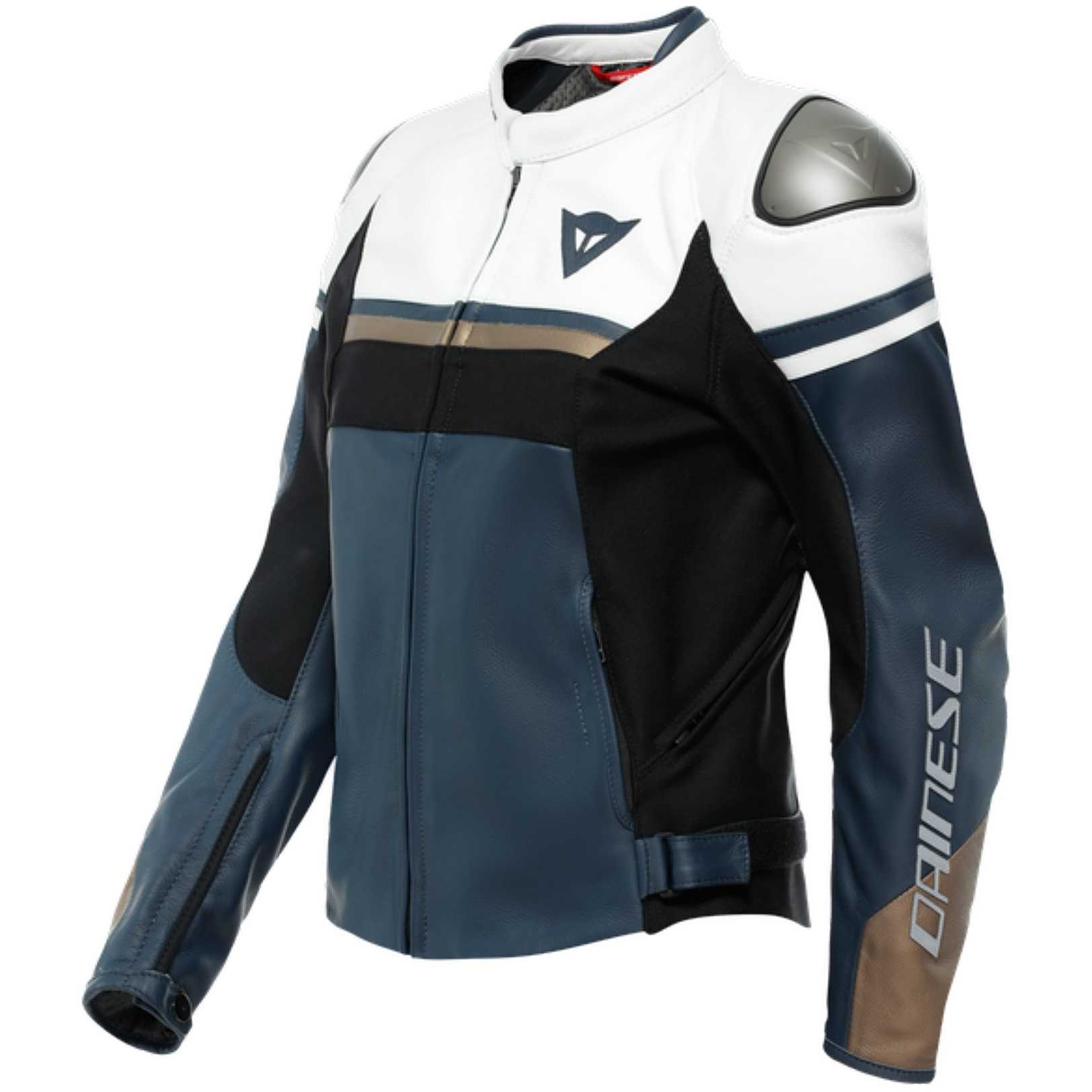 GIACCA DA MOTO IN PELLE DAINESE RAPIDA LADY BLU/BIANCA - Sestamarcia Racing Part Italia S.r.l.