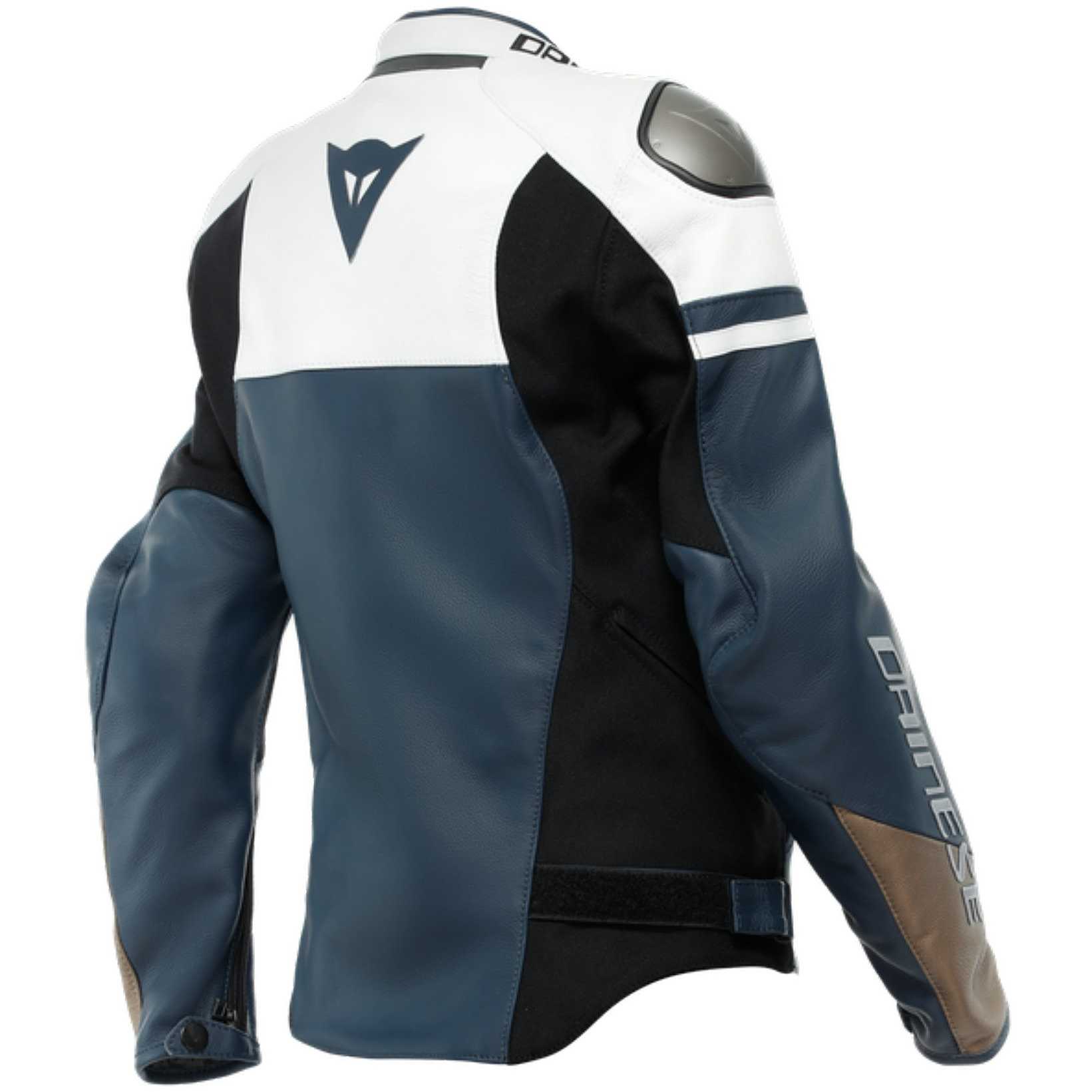 GIACCA DA MOTO IN PELLE DAINESE RAPIDA LADY BLU/BIANCA - Sestamarcia Racing Part Italia S.r.l.